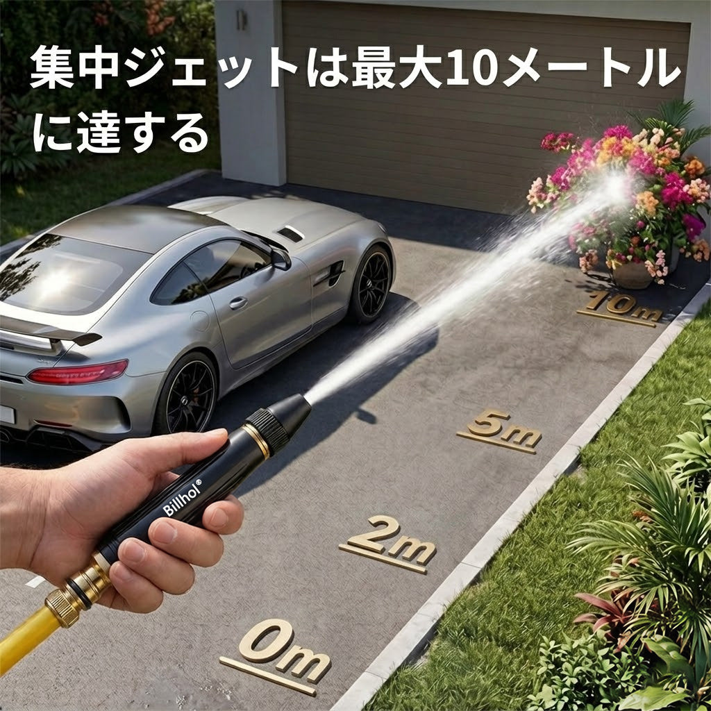 💥50％オフ — 本日最終日丨Billhol® 🏆家庭用高圧洗車ウォーターガン。植物や野菜への水やり、洗車に欠かせないアイテムです。👍💦（小日子）